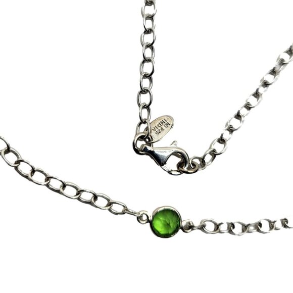 Nicky Butler Green Chalcedony & Quartz 30" Gem Station Necklace Sterling Silver - Picture 5 of 8